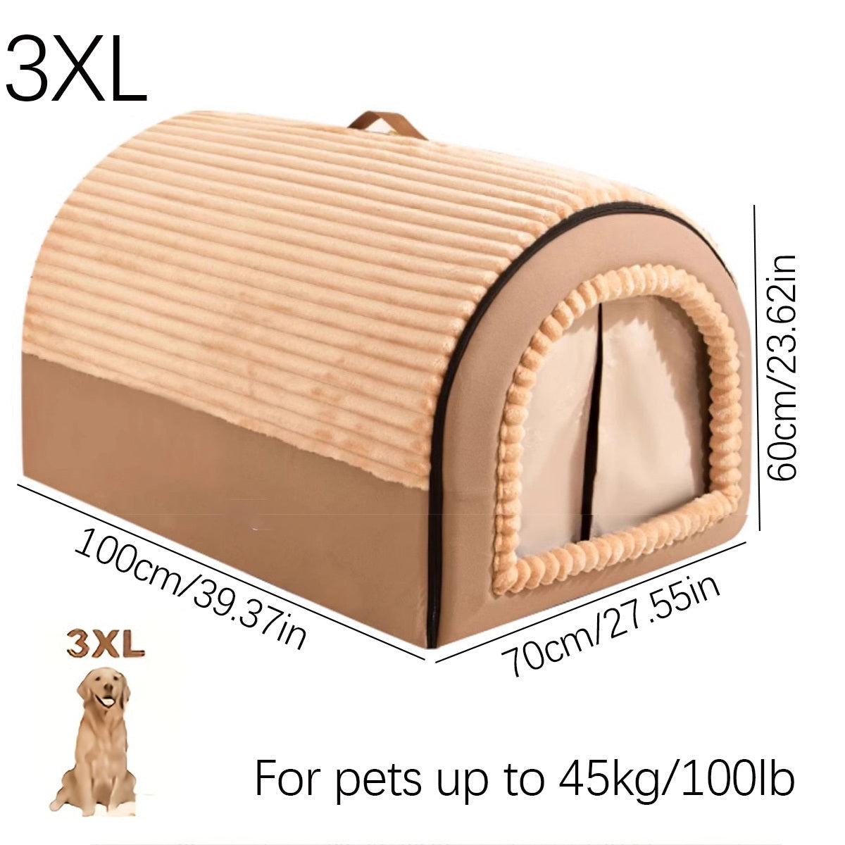 All-Season Pet Bed Kennel for Small to Large Pets
