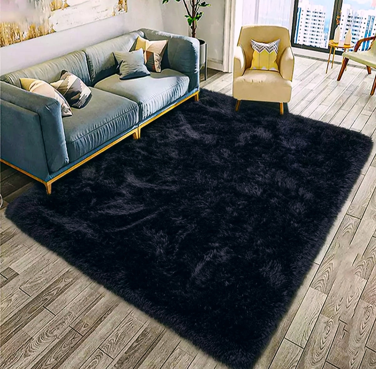 Cloud touch 2m x 1.5m fluffy rug
